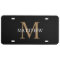 Personalized Name Monogram Black