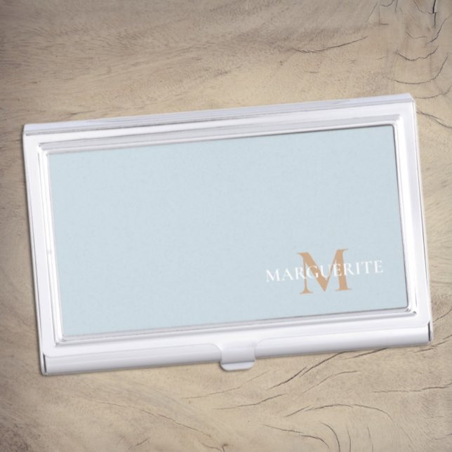 Personalized Name Monogram Business Card Case (Creator Uploaded)