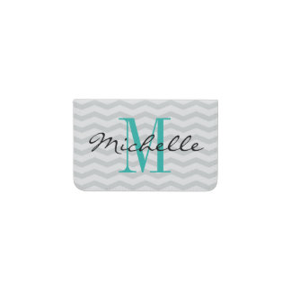 Personalized name monogram business card holder