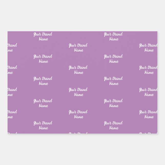 Personalized Name Monogram Business Wrapping Paper (Front)