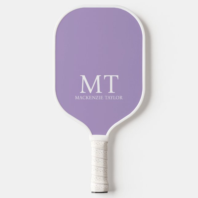 Personalized Name Monogram Checked Patterned Pickleball Paddle (Front)