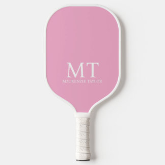 Personalized Name Monogram Checked Patterned Pickleball Paddle