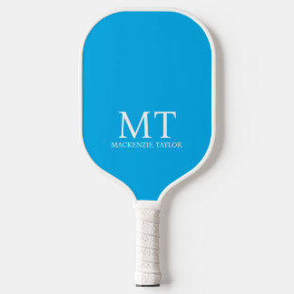 Personalized Name Monogram Checked Patterned Pickleball Paddle