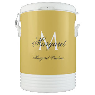 Personalized Name Monogram Custom Beverage Cooler