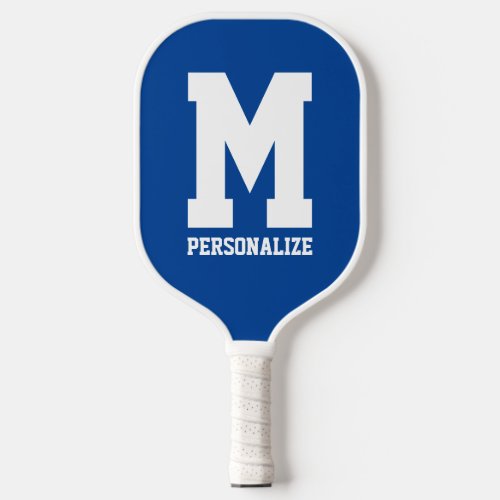 Personalized name monogram custom color print pickleball paddle