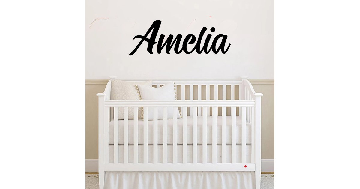 Personalized Name Monogram Custom Kids Name Wall Decal | Zazzle