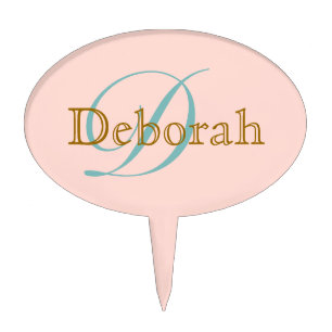 Personalized Name ~ Monogram idea Cake Topper
