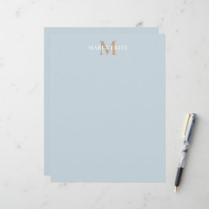 Personalized Name Monogram Letterhead