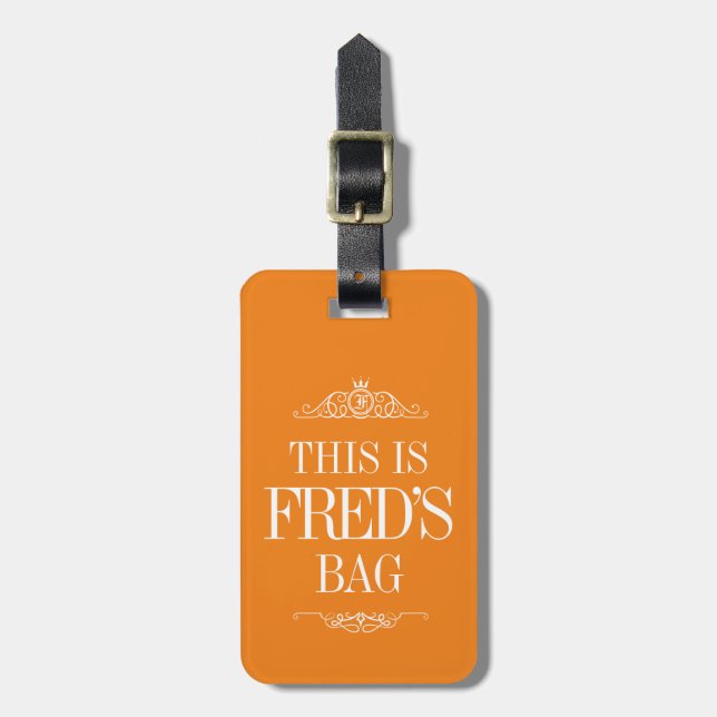 Personalized Name | Monogram Luggage Tag (Front Vertical)