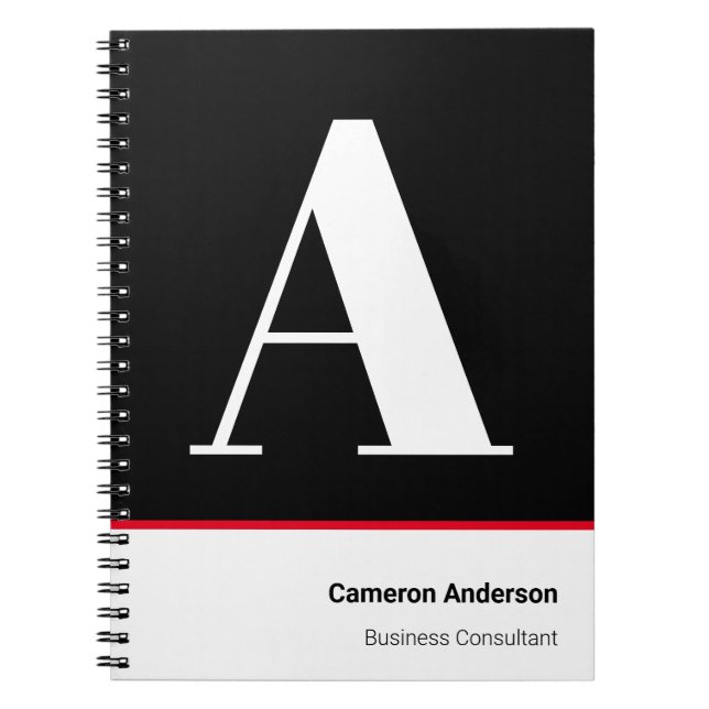 Personalized Name Monogram Notebook (Front)