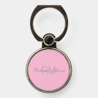 Personalized Name Monogram Pale Rose Baby Pink