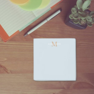Personalized Name Monogram Post-it Notes