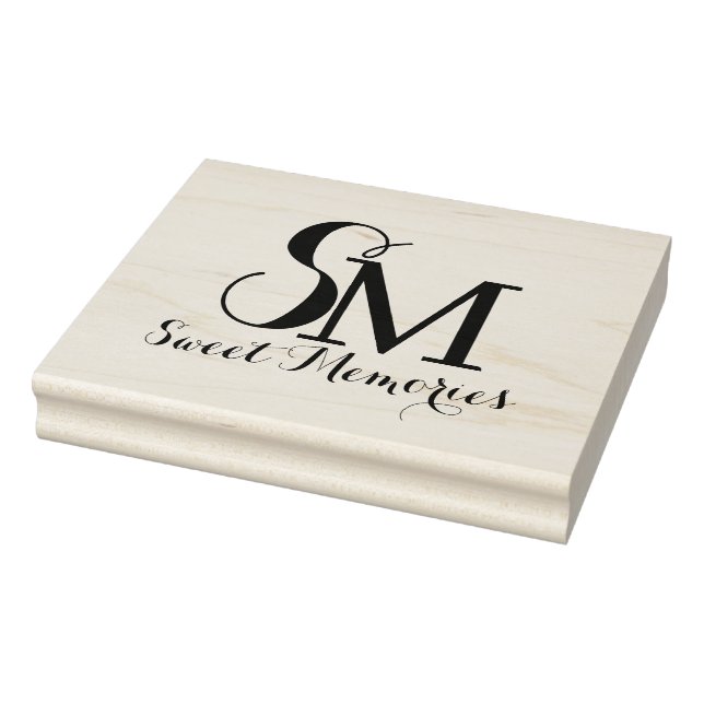 Personalized Name Monogram | Rubber Stamp (Stamp)