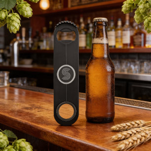 Personalized name monogram speed bottle opener