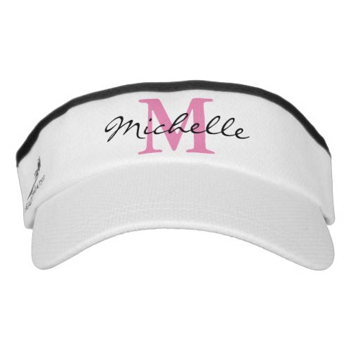 Personalized name monogram sport sun visor cap hat