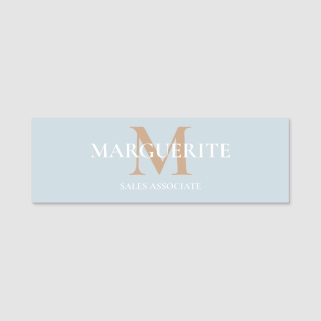 Personalized Name Monogram Tag (Front)