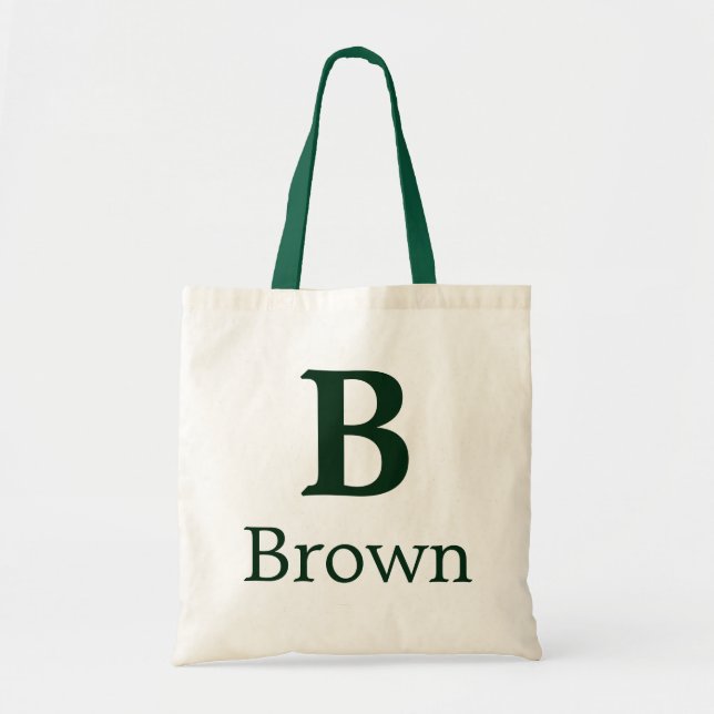 Personalized name monogram tote bag (Front)