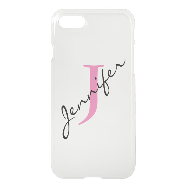 Personalized Name | Monogram Uncommon iPhone Case (Back)