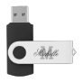Personalized name monogram USB flash drive