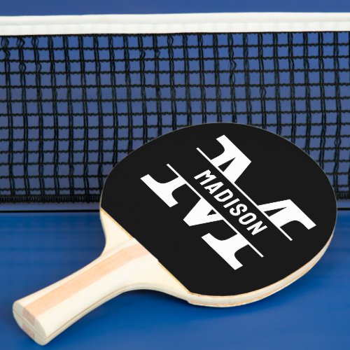 Personalized Name Monogramm Table Tennis Rackets Ping Pong Paddle