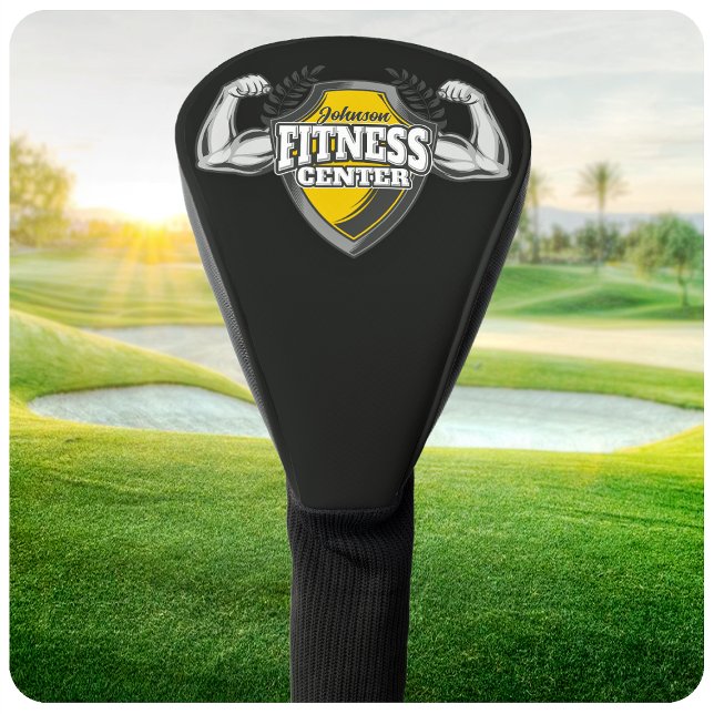 Personalized NAME Muscle Fitness Trainer Gym Golf Head Cover (Creator Uploaded)