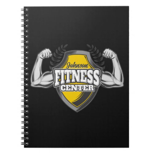Personalized NAME Muscle Fitness Trainer Gym Notebook