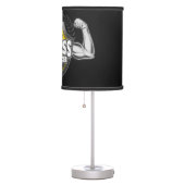 Personalized NAME Muscle Fitness Trainer Gym Table Lamp (Right)