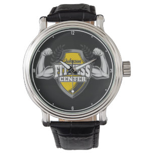 Personalized NAME Muscle Fitness Trainer Gym  Watch
