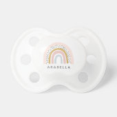 Personalized Name Muted Rainbow Baby Pacifier (Front)