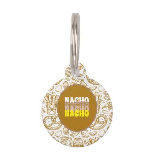 Personalized Name Nacho Cat Pet ID Tag