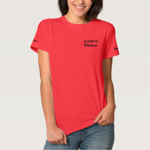 Personalized Name Non Profit Engagement Volunteer Embroidered Shirt