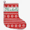 Personalized name nordic Christmas stocking