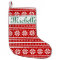 Personalized name nordic Christmas stocking