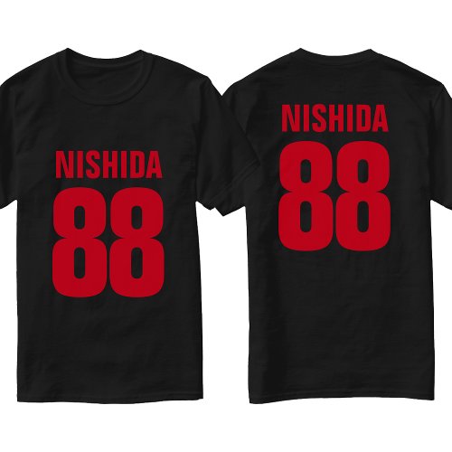 Personalized Name Number and Colors Sports Fans T_Shirt