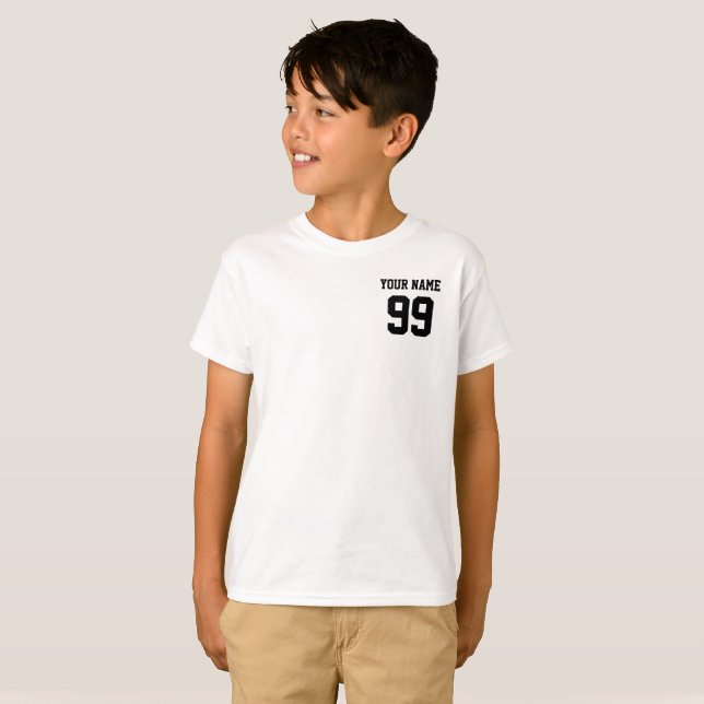 Personalized Name Number Custom Sport Jersey T-Shirt (Front Full)