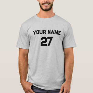 Personalized Name Number Front Back T-Shirt