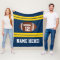 Personalized Name Number Gold/Navy Blue Football