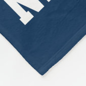 Personalized Name Number Gold/Navy Blue Football Fleece Blanket (Corner)