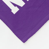 Personalized Name Number Purple/Yellow Football Fleece Blanket (Corner)