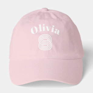 Personalized Name Number Simple cute Hat