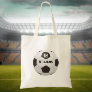 Personalized Name Number Soccer Ball Tote Bag