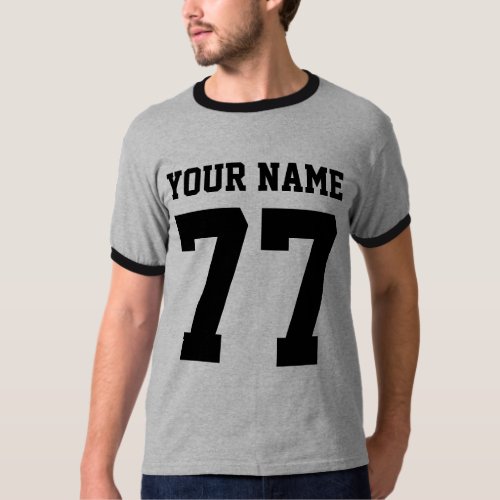 Personalized Name  Number Sports Jersey T_Shirt