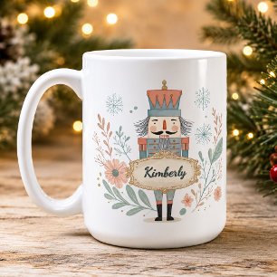 Personalized Name Nutcracker Christmas Coffee Mug