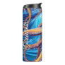 Personalized Name Octopus Blue Ocean Wave Thermal Tumbler