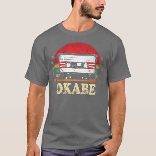 Personalized Name Okabe Vintage Styles Cassette  T T_Shirt