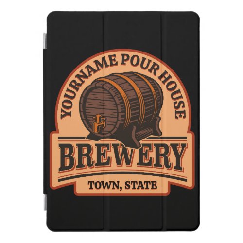 Personalized NAME Old Oak Barrel Beer Keg Brewery  iPad Pro Cover