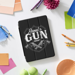 Personalized NAME Old Revolvers Gun Shop Firearms  iPad Pro Cover