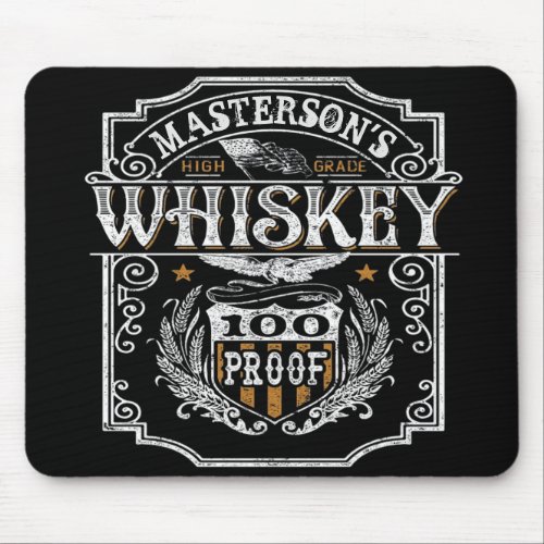 Personalized NAME Old West Whiskey Brewery Bar Mouse Pad