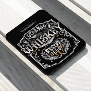 Personalized NAME Old West Whiskey Brewery Bar Seat Cushion
