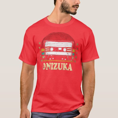 Personalized Name Onizuka Vintage Styles Cassette  T_Shirt